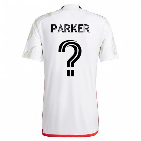 Kandiny Mujer Camiseta Isaiah Parker #0 Blanco 2ª Equipación 2023/24 La Camisa Chile