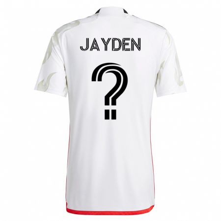 Kandiny Mujer Camiseta Rus Jayden #0 Blanco 2ª Equipación 2023/24 La Camisa Chile