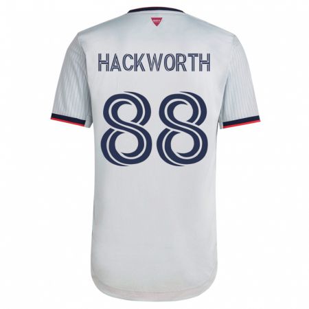 Kandiny Mujer Camiseta Larsen Hackworth #88 Blanco 2ª Equipación 2023/24 La Camisa Chile