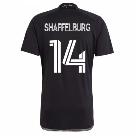 Kandiny Mujer Camiseta Jacob Shaffelburg #14 Negro 2ª Equipación 2023/24 La Camisa Chile