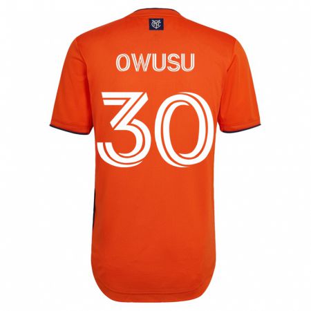 Kandiny Mujer Camiseta Samuel Owusu #30 Negro 2ª Equipación 2023/24 La Camisa Chile