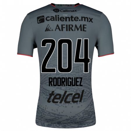 Kandiny Mujer Camiseta Jesús Rodríguez #204 Gris 2ª Equipación 2023/24 La Camisa Chile