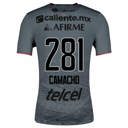 Kandiny Mujer Camiseta Javier Camacho #281 Gris 2ª Equipación 2023/24 La Camisa Chile