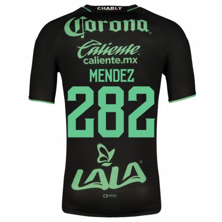 Kandiny Mujer Camiseta José Méndez #282 Negro 2ª Equipación 2023/24 La Camisa Chile