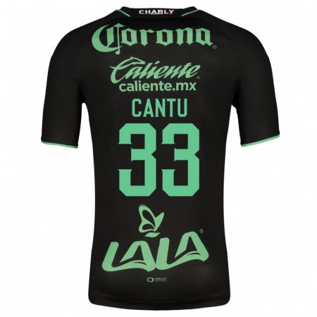 Kandiny Mujer Camiseta Aida Cantú #33 Negro 2ª Equipación 2023/24 La Camisa Chile