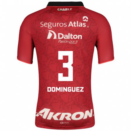 Kandiny Mujer Camiseta Idekel Domínguez #3 Rojo 2ª Equipación 2023/24 La Camisa Chile