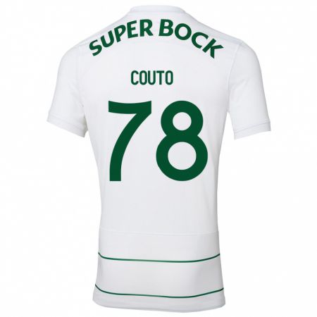 Kandiny Mujer Camiseta Mauro Couto #78 Blanco 2ª Equipación 2023/24 La Camisa Chile