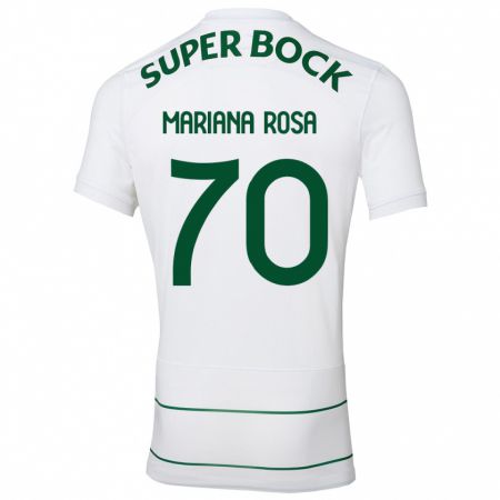 Kandiny Mujer Camiseta Mariana Silva Pinto Vilaça Da Rosa #70 Blanco 2ª Equipación 2023/24 La Camisa Chile