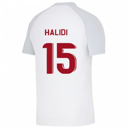 Kandiny Mujer Camiseta Isa Halidi #15 Blanco 2ª Equipación 2023/24 La Camisa Chile