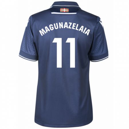 Kandiny Mujer Camiseta Jon Magunazelaia #11 Armada 2ª Equipación 2023/24 La Camisa Chile