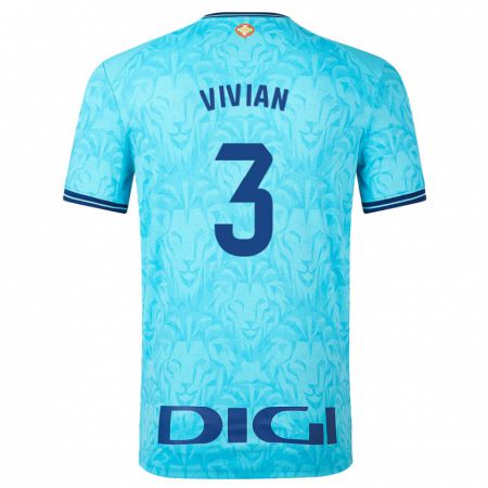 Kandiny Mujer Camiseta Dani Vivian #3 Cielo Azul 2ª Equipación 2023/24 La Camisa Chile