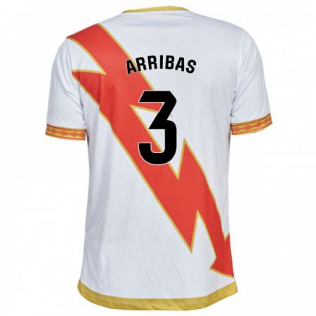 Kandiny Niño Camiseta Sergio Arribas #3 Blanco 1ª Equipación 2023/24 La Camisa Chile