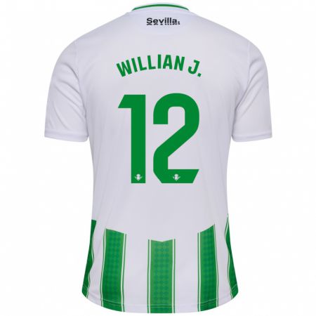 Kandiny Niño Camiseta Willian José #12 Blanco 1ª Equipación 2023/24 La Camisa Chile