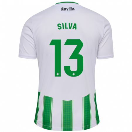 Kandiny Niño Camiseta Rui Silva #13 Blanco 1ª Equipación 2023/24 La Camisa Chile