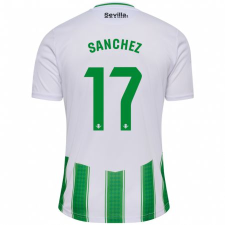 Kandiny Niño Camiseta Rodri Sánchez #17 Blanco 1ª Equipación 2023/24 La Camisa Chile