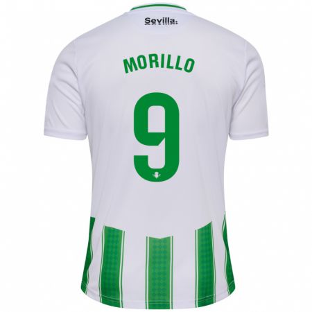 Kandiny Niño Camiseta Manu Morillo #9 Blanco 1ª Equipación 2023/24 La Camisa Chile