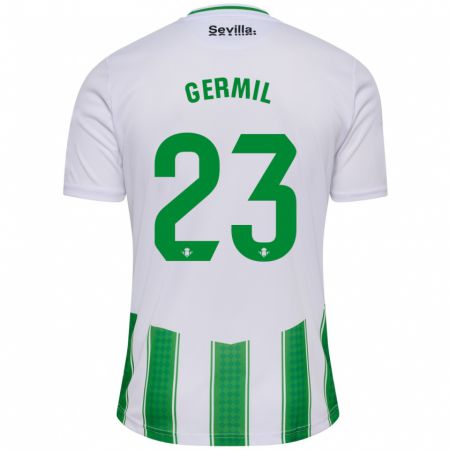 Kandiny Niño Camiseta Darío Germil #23 Blanco 1ª Equipación 2023/24 La Camisa Chile