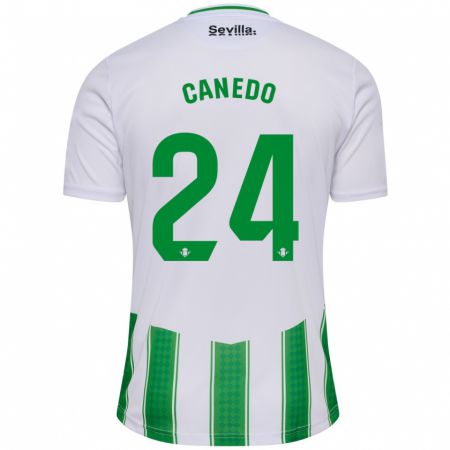 Kandiny Niño Camiseta Damián Canedo #24 Blanco 1ª Equipación 2023/24 La Camisa Chile