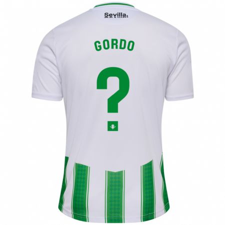 Kandiny Niño Camiseta Josan Gordo #0 Blanco 1ª Equipación 2023/24 La Camisa Chile