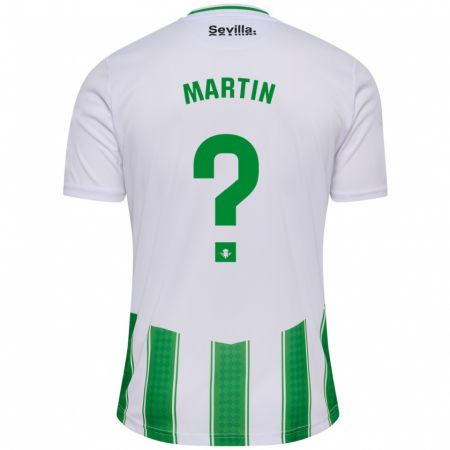 Kandiny Niño Camiseta Adrián Martín #0 Blanco 1ª Equipación 2023/24 La Camisa Chile