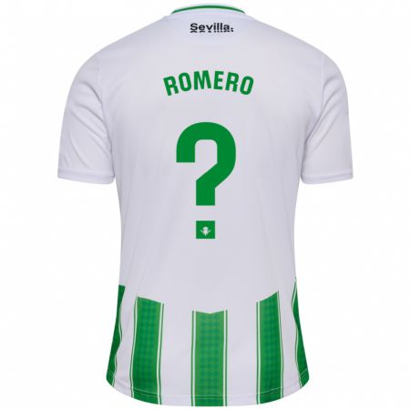 Kandiny Niño Camiseta Dani Romero #0 Blanco 1ª Equipación 2023/24 La Camisa Chile