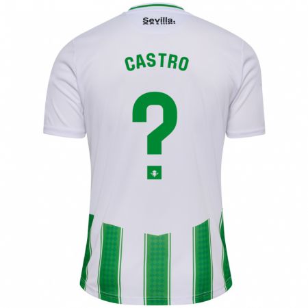Kandiny Niño Camiseta Baldu Castro #0 Blanco 1ª Equipación 2023/24 La Camisa Chile