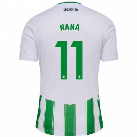 Kandiny Niño Camiseta Nuria Ligero Fernández #11 Blanco 1ª Equipación 2023/24 La Camisa Chile