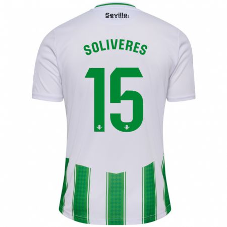Kandiny Niño Camiseta Gema Soliveres #15 Blanco 1ª Equipación 2023/24 La Camisa Chile