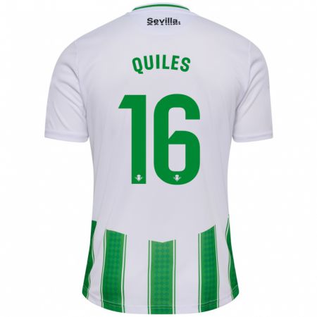 Kandiny Niño Camiseta Violeta García Quiles #16 Blanco 1ª Equipación 2023/24 La Camisa Chile