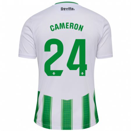 Kandiny Niño Camiseta Tiffany Devonna Cameron #24 Blanco 1ª Equipación 2023/24 La Camisa Chile