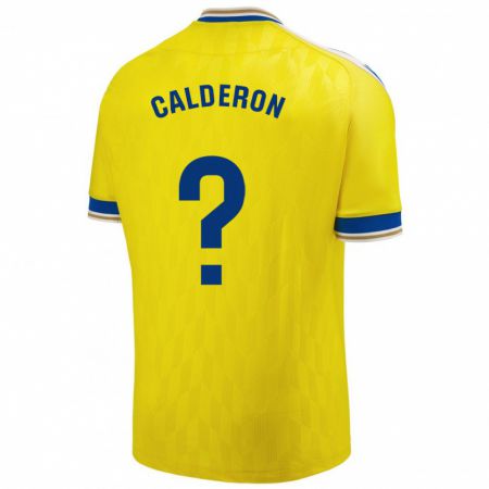 Kandiny Niño Camiseta Martín Calderón #0 Amarillo 1ª Equipación 2023/24 La Camisa Chile