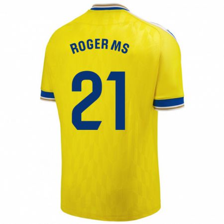 Kandiny Niño Camiseta Roger Martí #21 Amarillo 1ª Equipación 2023/24 La Camisa Chile