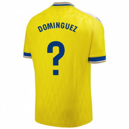 Kandiny Niño Camiseta Rubén Domínguez #0 Amarillo 1ª Equipación 2023/24 La Camisa Chile