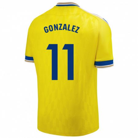 Kandiny Niño Camiseta Chus González #11 Amarillo 1ª Equipación 2023/24 La Camisa Chile