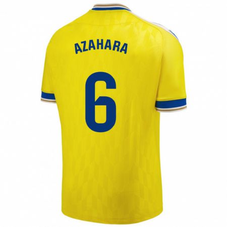 Kandiny Niño Camiseta Azahara #6 Amarillo 1ª Equipación 2023/24 La Camisa Chile