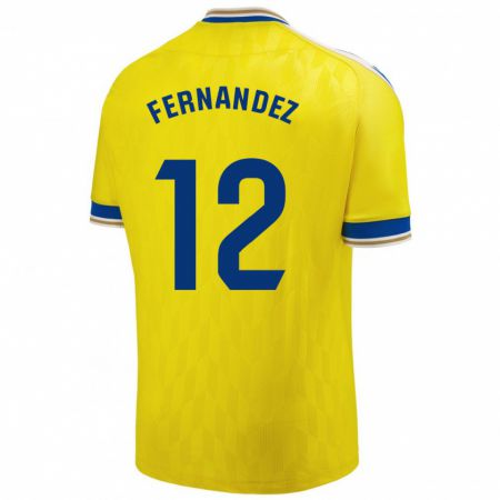 Kandiny Niño Camiseta Sandra Fernández León #12 Amarillo 1ª Equipación 2023/24 La Camisa Chile