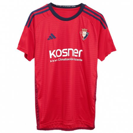Kandiny Niño Camiseta David García #5 Rojo 1ª Equipación 2023/24 La Camisa Chile