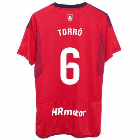 Kandiny Niño Camiseta Lucas Torró #6 Rojo 1ª Equipación 2023/24 La Camisa Chile