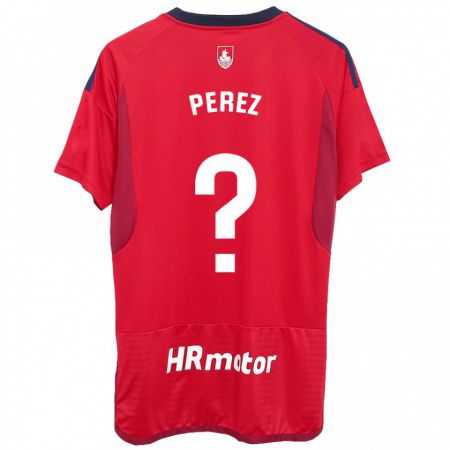 Kandiny Niño Camiseta Bruno Pérez #0 Rojo 1ª Equipación 2023/24 La Camisa Chile