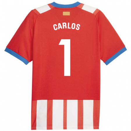 Kandiny Niño Camiseta Juan Carlos #1 Rojo Blanco 1ª Equipación 2023/24 La Camisa Chile