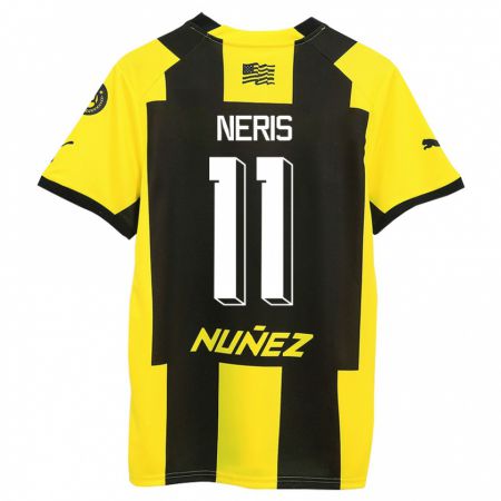 Kandiny Niño Camiseta José Neris #11 Amarillo Negro 1ª Equipación 2023/24 La Camisa Chile