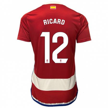 Kandiny Niño Camiseta Ricard Sánchez #12 Rojo 1ª Equipación 2023/24 La Camisa Chile