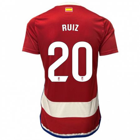 Kandiny Niño Camiseta Sergio Ruiz #20 Rojo 1ª Equipación 2023/24 La Camisa Chile