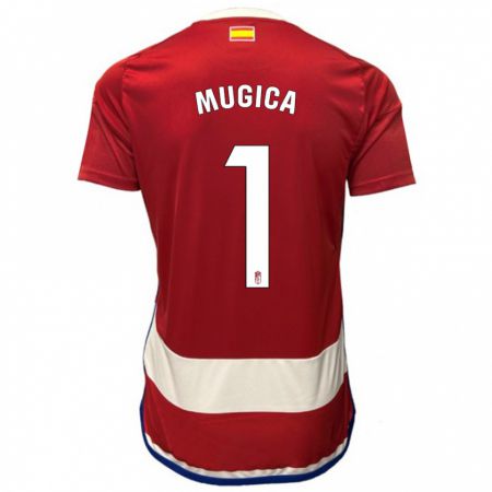 Kandiny Niño Camiseta Juan Múgica #1 Rojo 1ª Equipación 2023/24 La Camisa Chile