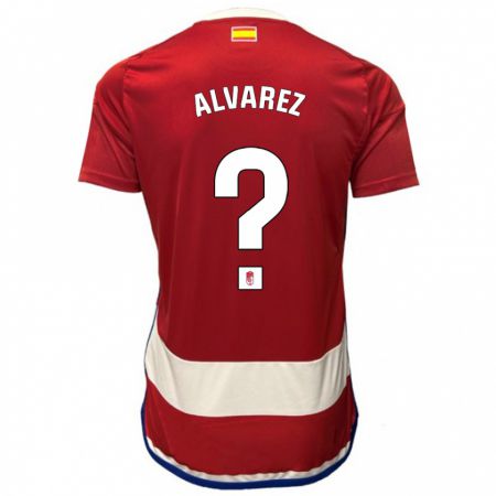 Kandiny Niño Camiseta Rubén Álvarez #0 Rojo 1ª Equipación 2023/24 La Camisa Chile