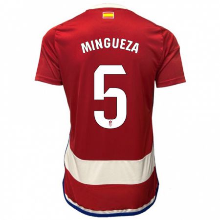 Kandiny Niño Camiseta Ariadna Mingueza #5 Rojo 1ª Equipación 2023/24 La Camisa Chile