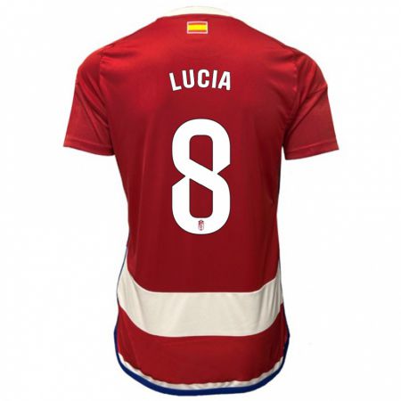 Kandiny Niño Camiseta Lucía Martínez #8 Rojo 1ª Equipación 2023/24 La Camisa Chile