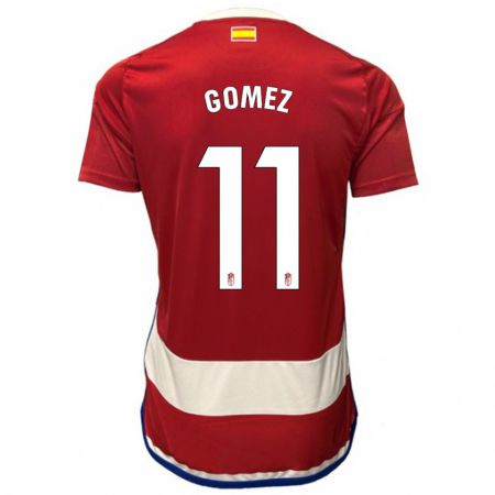 Kandiny Niño Camiseta Andrea Gómez #11 Rojo 1ª Equipación 2023/24 La Camisa Chile