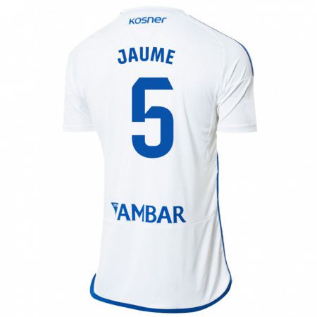 Kandiny Niño Camiseta Jaume Grau #5 Blanco 1ª Equipación 2023/24 La Camisa Chile