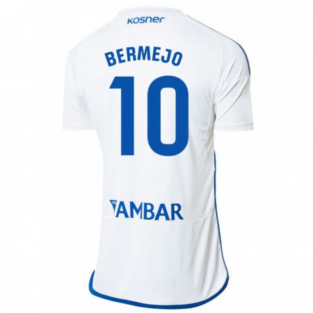 Kandiny Niño Camiseta Sergio Bermejo #10 Blanco 1ª Equipación 2023/24 La Camisa Chile